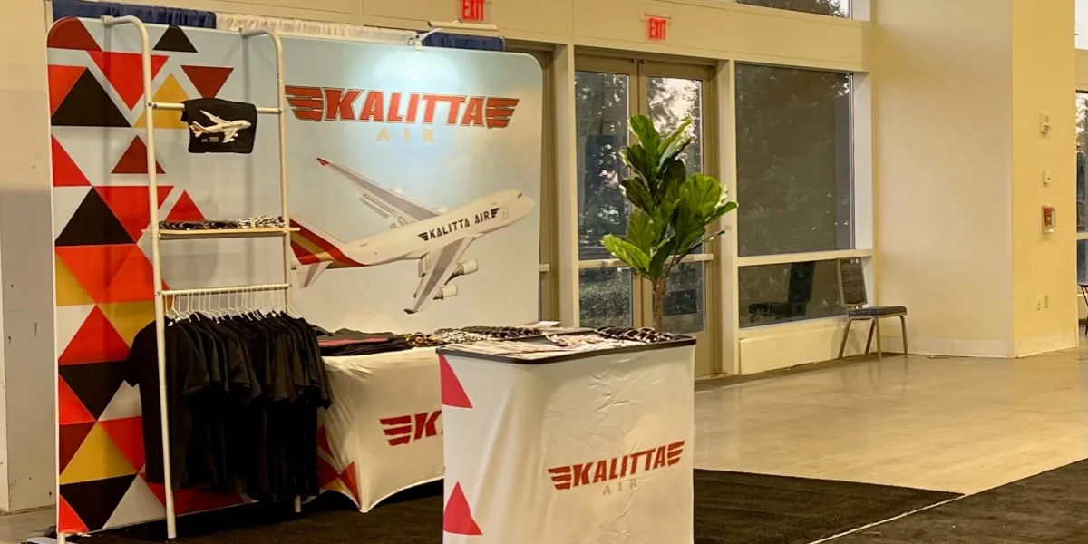 Kalitta Air Backdrop and Apparel